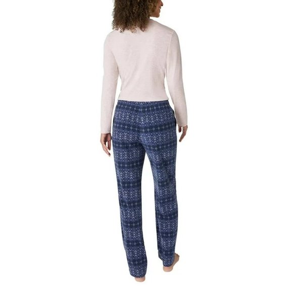 NEW Eddie Bauer Plus Size 3 piece Waffle Knit Henley Shorts pants PJs Pajama set - Picture 6 of 6